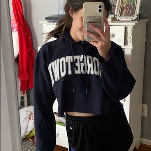 georgetown cropped sweatshirt